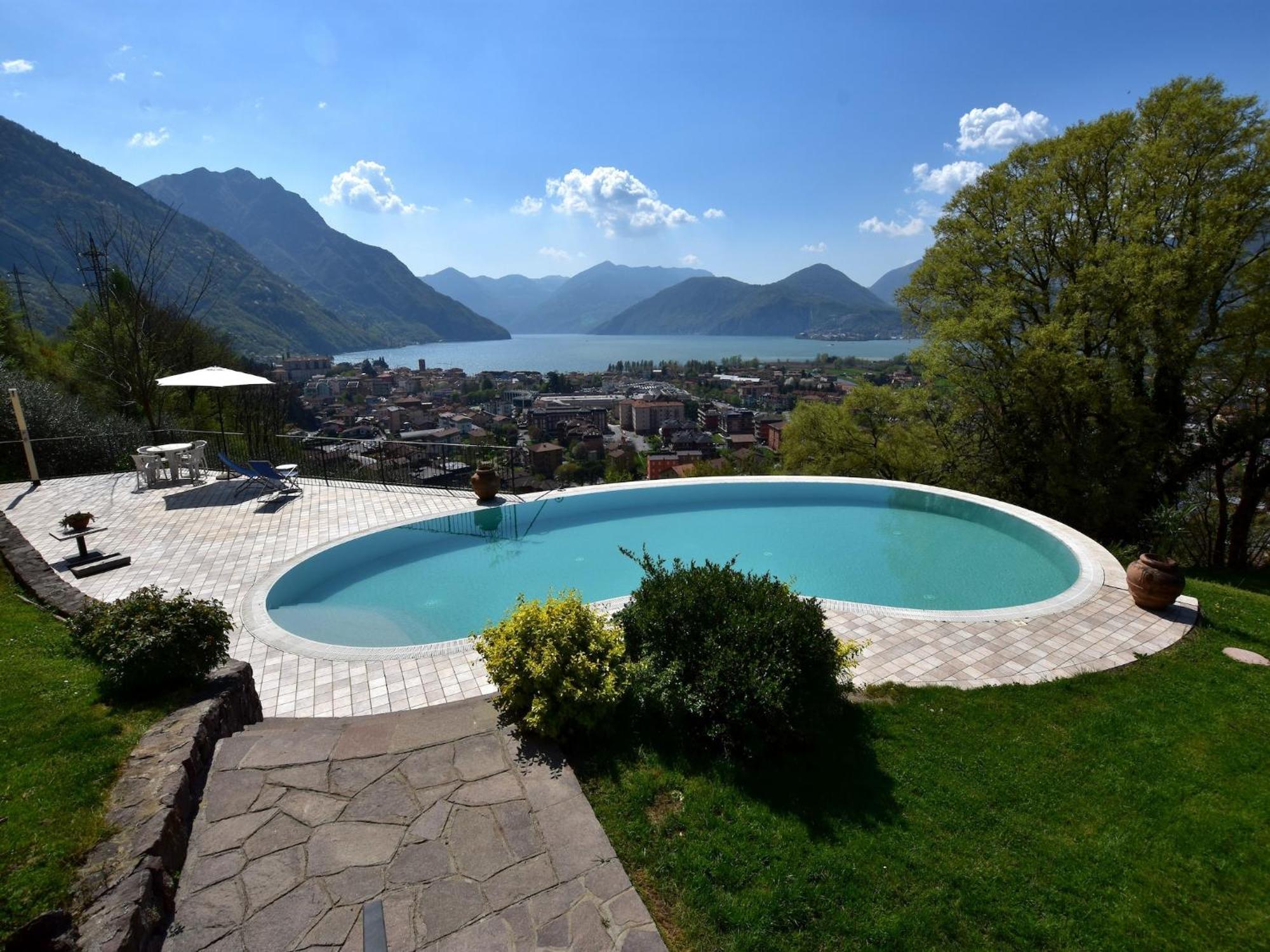 Villa In Pisogne With Pool Garden And Lake View Екстер'єр фото